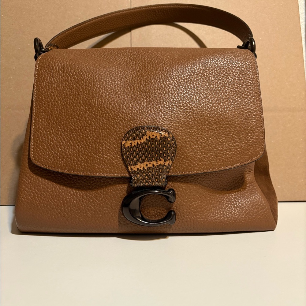 Coach May Shoulder Bag with Snakeskin Detail 4612